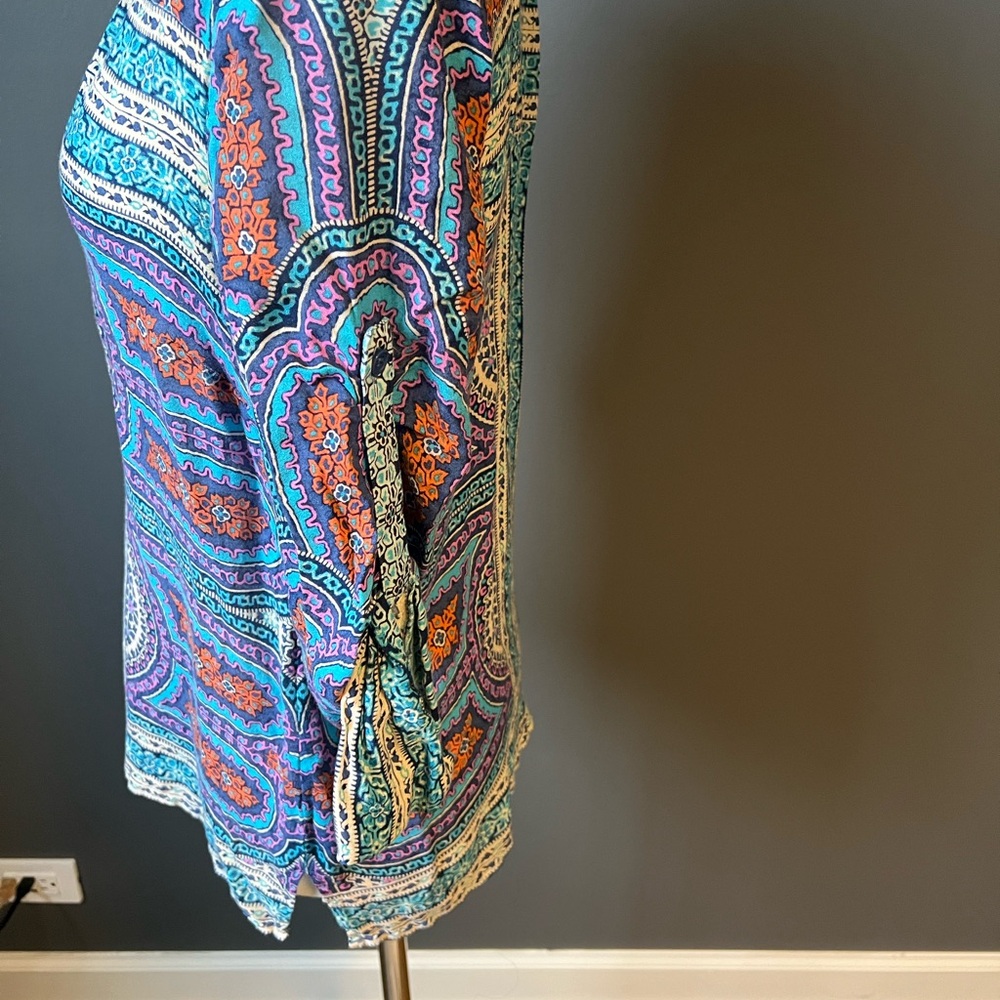 BCBGMaxAzria Multicolor Patterned Tunic - Picture 3 of 5